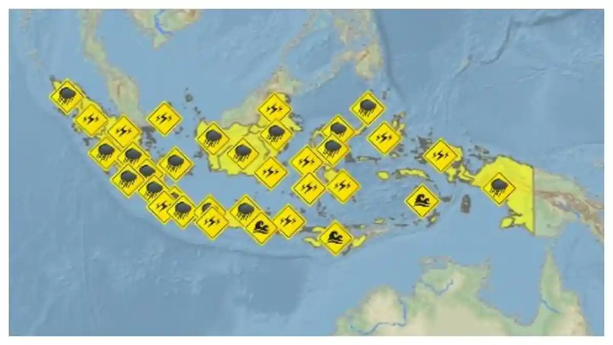 BMKG: Peringatan Dini Cuaca Ekstrem Jumat, 1 Mei 2020, Waspada Hujan dan Angin di Sejumlah Daerah