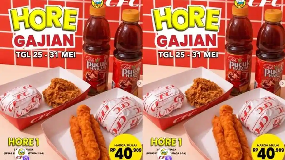 Promo CFC Hari ini 31 Mei 2026, Makan Kenyang Berdua di Akhir Pekan ...