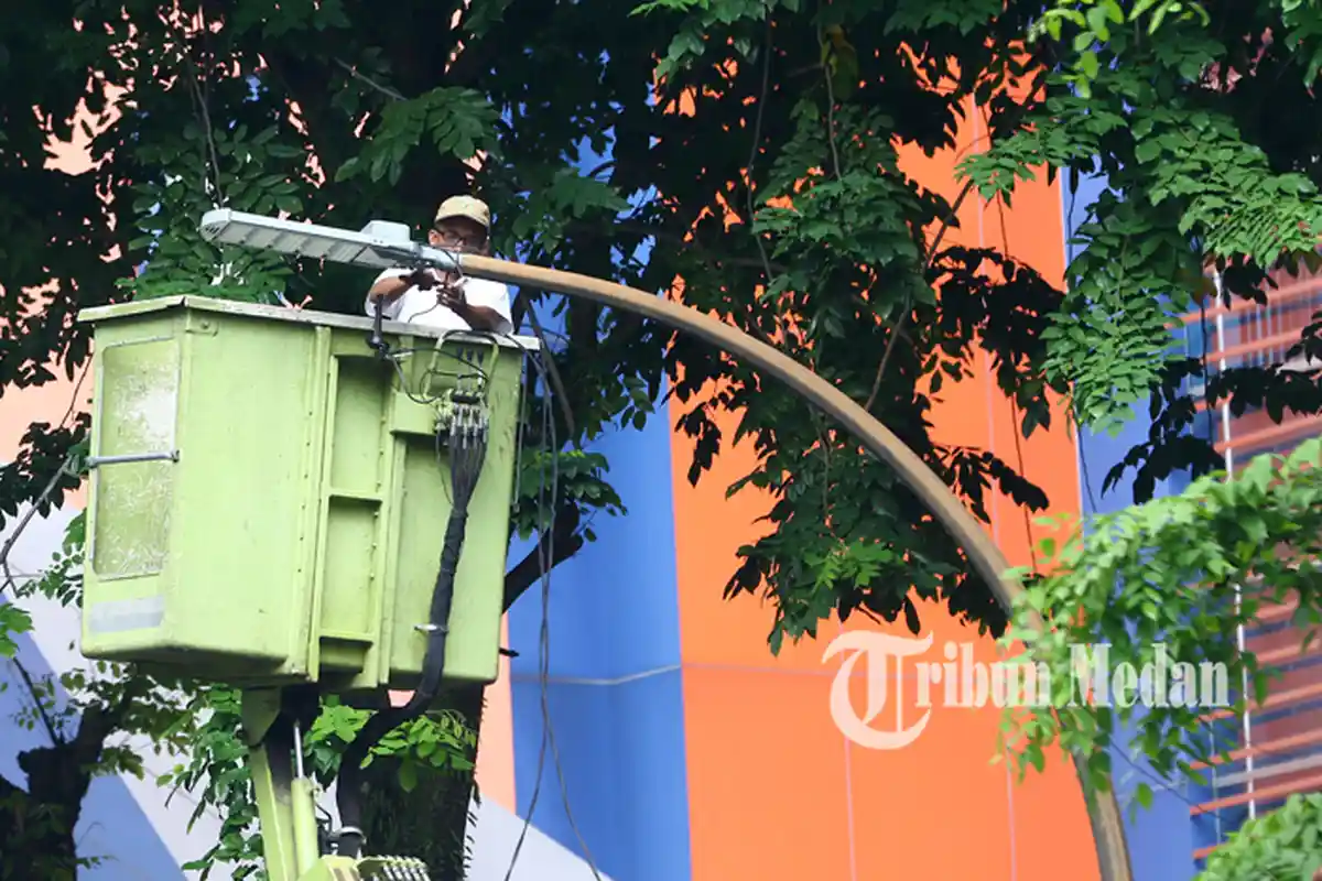 Lampu Jalan di Kota Medan Kedap-kedip Seperti Lampu Disko hingga Ganggu Pengelihatan Pengendara