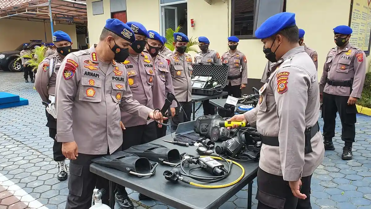 Hadapi Ancaman Bencana Hidrometrologi, Ditpolairud Polda Jabar Cek Kesiapan Almatsus