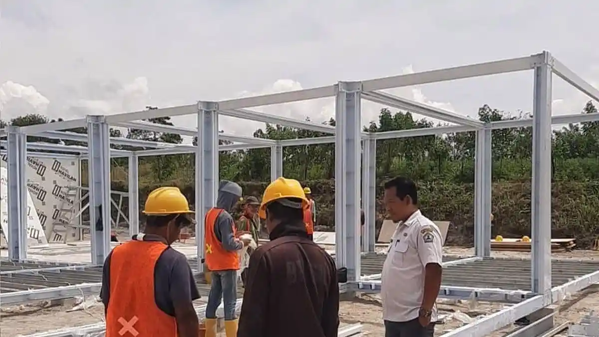 Penampakan Pembangunan 204 Unit Huntara di Kampung Tunyang Bener Meriah