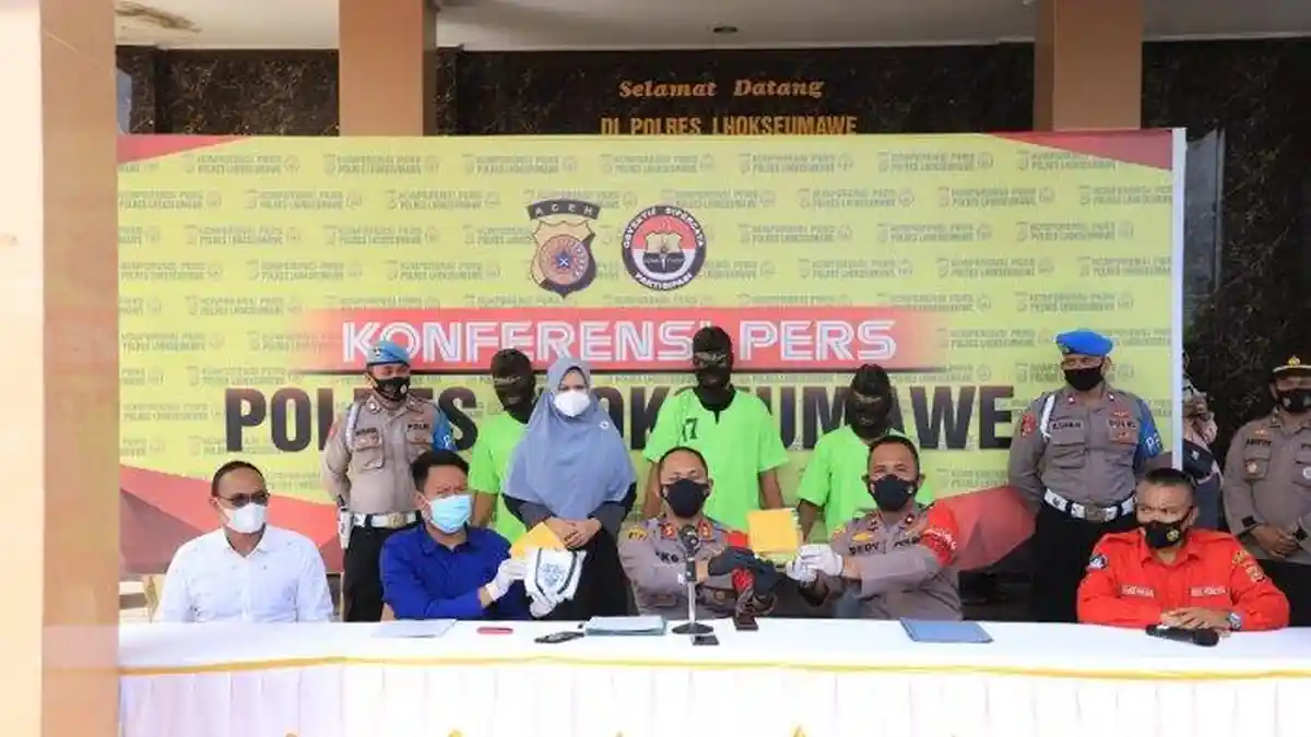 Satreskoba Polres Lhokseumawe Bekuk Tiga Pengedar Sabu