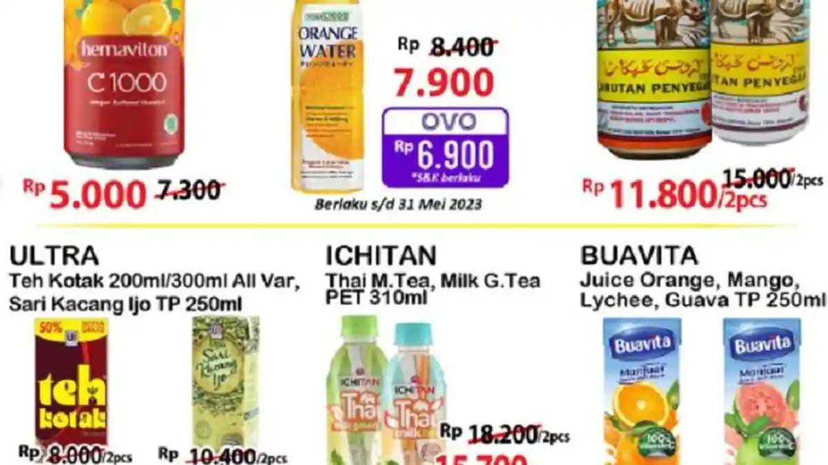 KATALOG Promo Indomaret Hari Ini 31 Mei 2023 Serbu Diskon Akhir Bulan, Sunsilk Botol Rp32.500