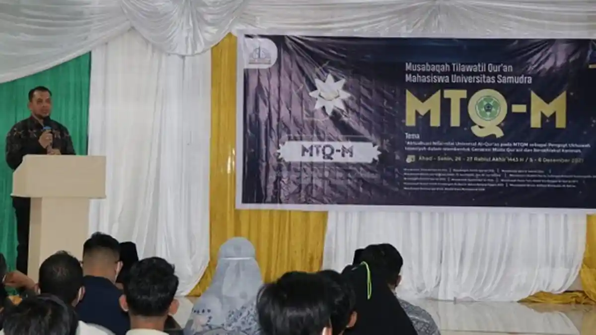 Warek III Dr M Zulfri Buka MTQ Mahasiswa Unsam, Ini Cabang Diperlombakan, Jadwal & Jumlah Pesertanya