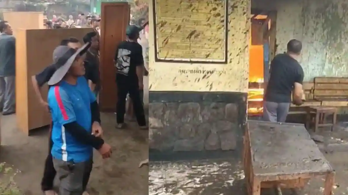 Damkar Rejang Lebong Bantu Padamkan Api Kebakaran di SDN 10 Ujan Mas Kepahiang Bengkulu