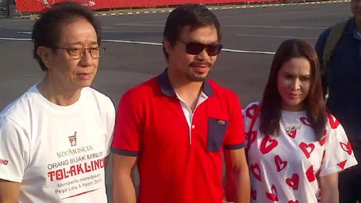 Usai Syuting Jamu, Manny Pacman Pacquiao Titip Pesan Buat Jokowi