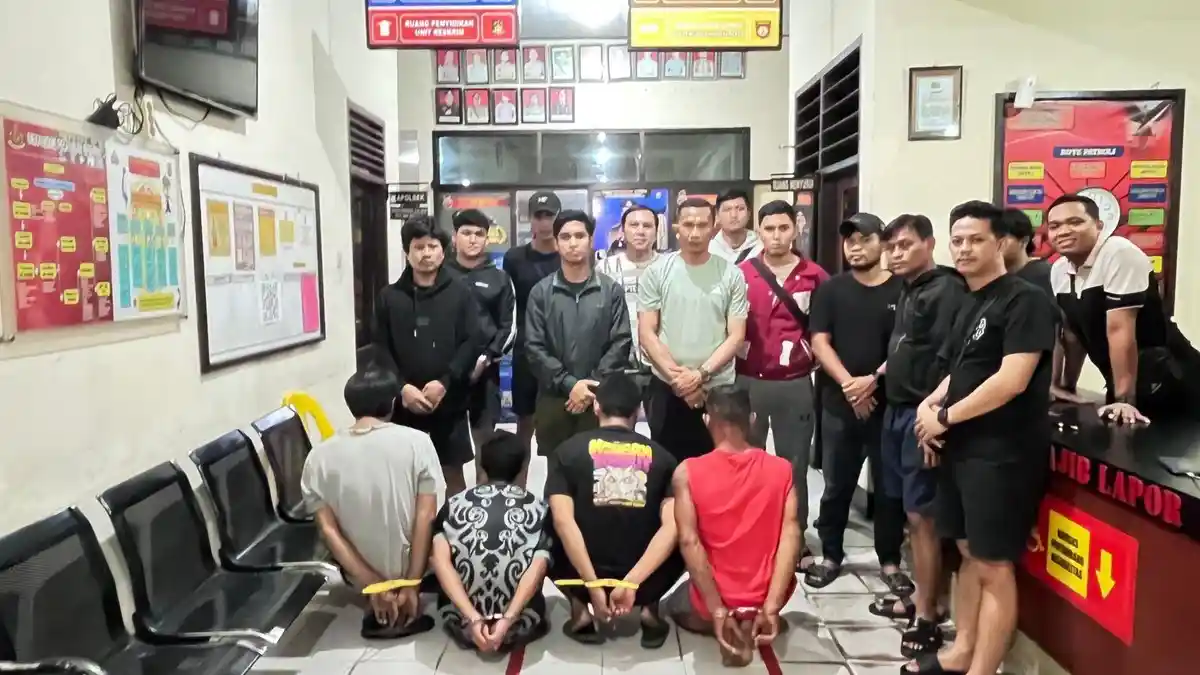 Transaksi Sabu di Pinggir Jalan Terbongkar, Polres Nunukan Gerak Cepat Amankan 4 Pria