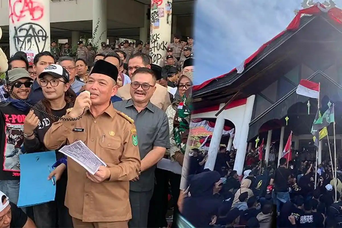 6 Peristiwa Terpopuler Kalbar! Norsan Sejukkan Suasana Demo hingga 9 Tuntutan Unjuk Rasa di Sambas