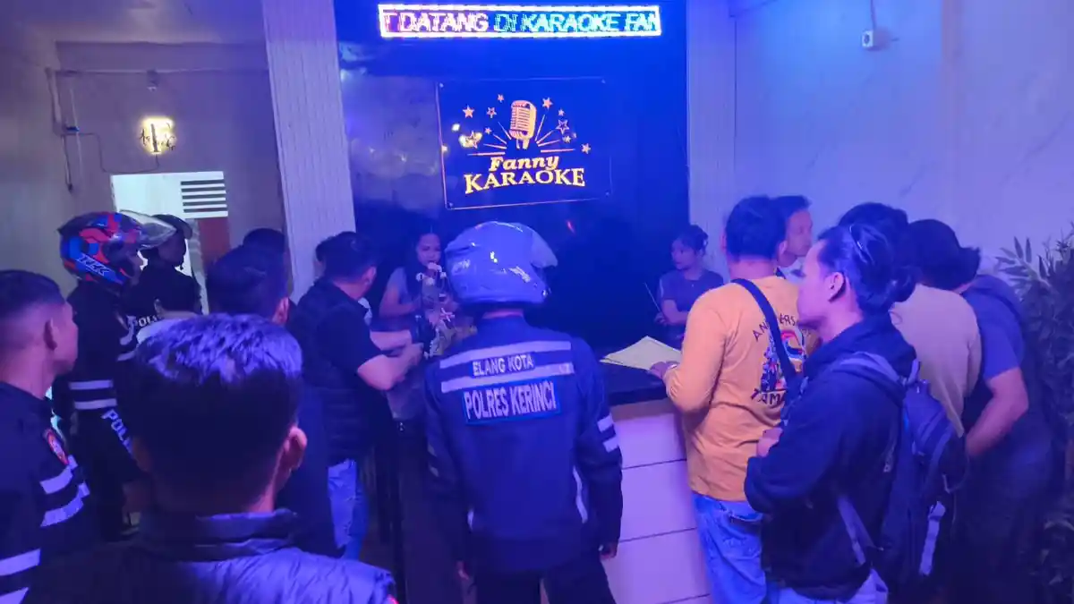 Banyak Keluhan, Polres Kerinci Razia Tempat Karoke, Temukan Minuman Keras