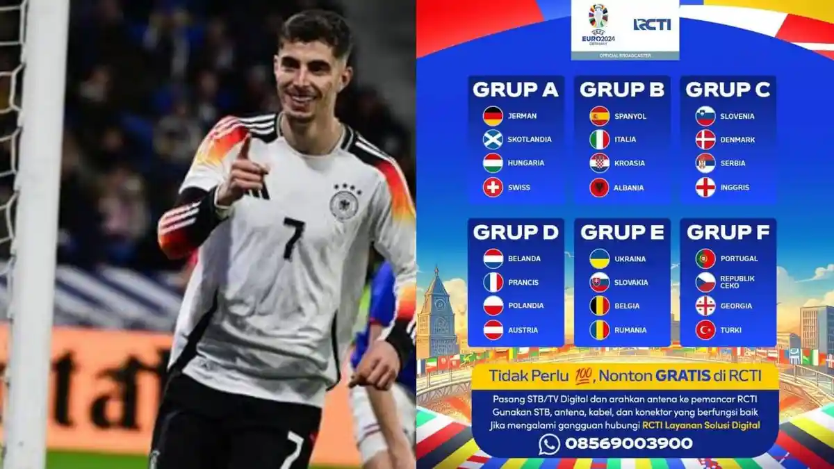 Jadwal Siaran EURO 2024 Lengkap Live RCTI dan Vision +, Spanyol vs Italia dan Belanda vs Prancis