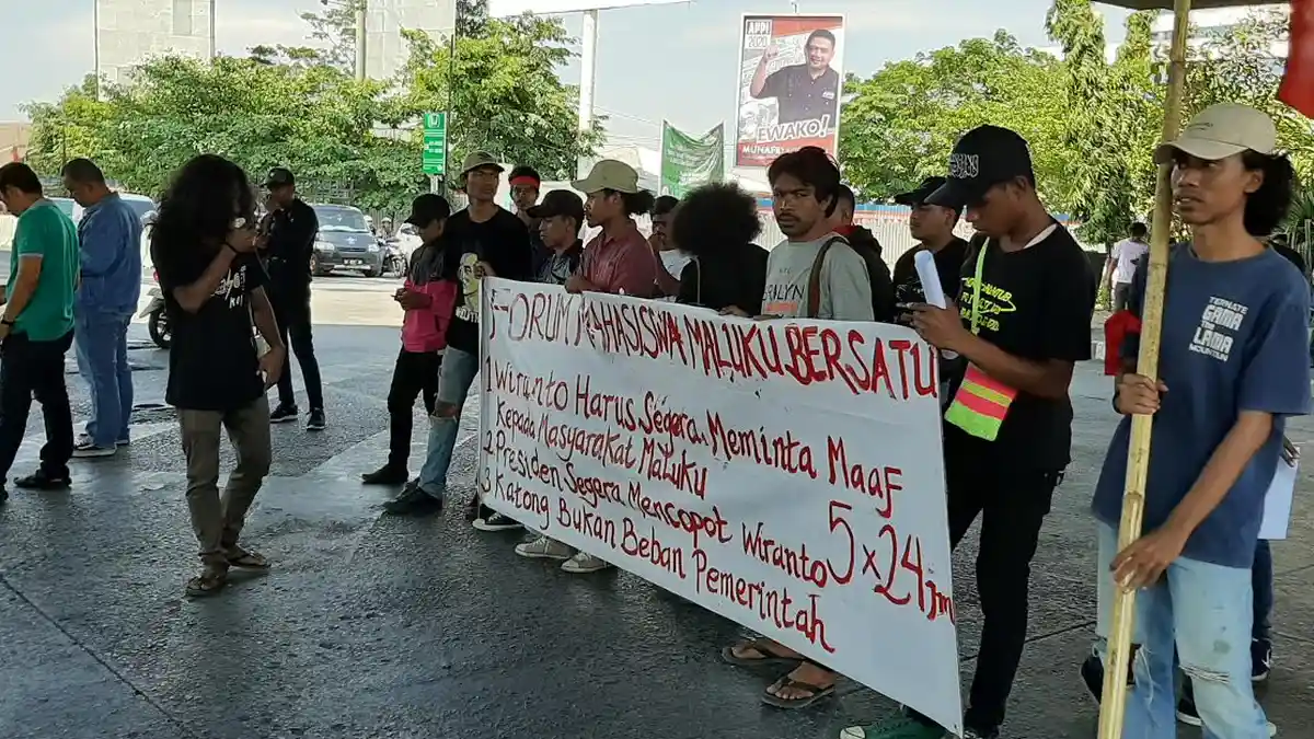 Forum Mahasiswa Maluku Bersatu Demo di Makassar, Singgung Wiranto