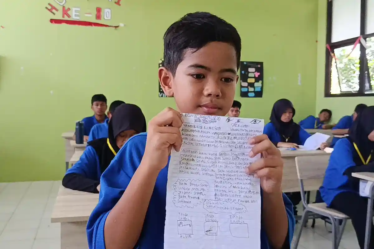 VIRAL Murid Sekolah Rakyat Cirebon Beri Surat ke Wapres Gibran, Ceritakan Pengalaman di Sekolah
