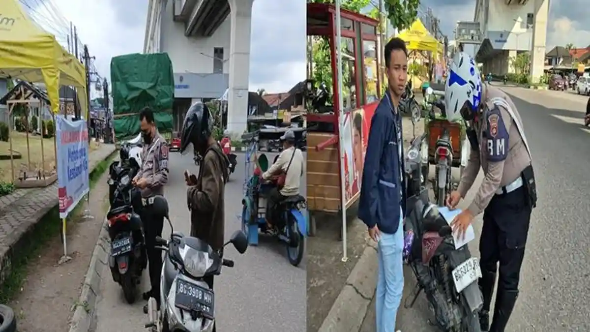 Siap-Siap Ditilang Jika Lawan Arah, Polrestabes Palembang Dirikan Pos Pantau