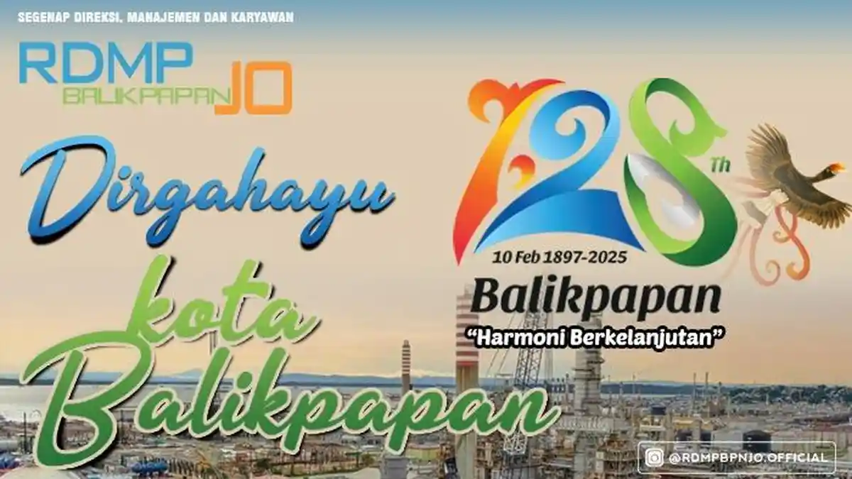RDMP Balikpapan JO Ucapkan Dirgahayu Ke-128 Kota Balikpapan