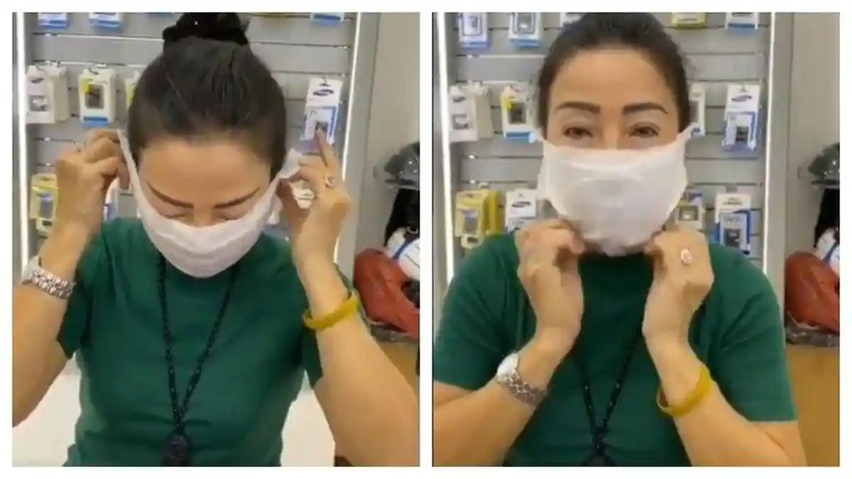 Viral Video Tutorial Tisu Basah Jadi Masker Cegah Virus Corona Nyebar di WhatsApp, Ini Kata Dokter
