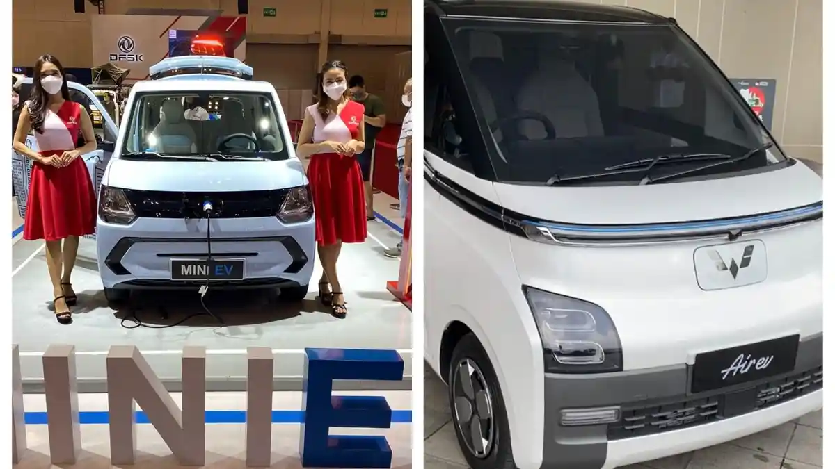 Perbandingan Mobil Listrik Mungil Wuling Air ev dan DFSK Mini EV, Ini Spesifikasinya