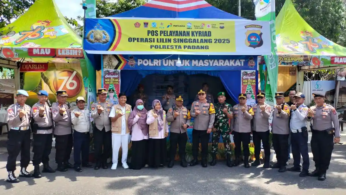 Polresta Padang Kerahkan 450 Personel Amankan Nataru, 12 Pos Didirikan
