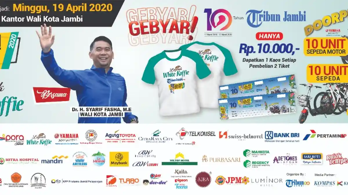 Event Jalan Sehat Tribun Jambi Bersama Luwak White Koffie Diundur