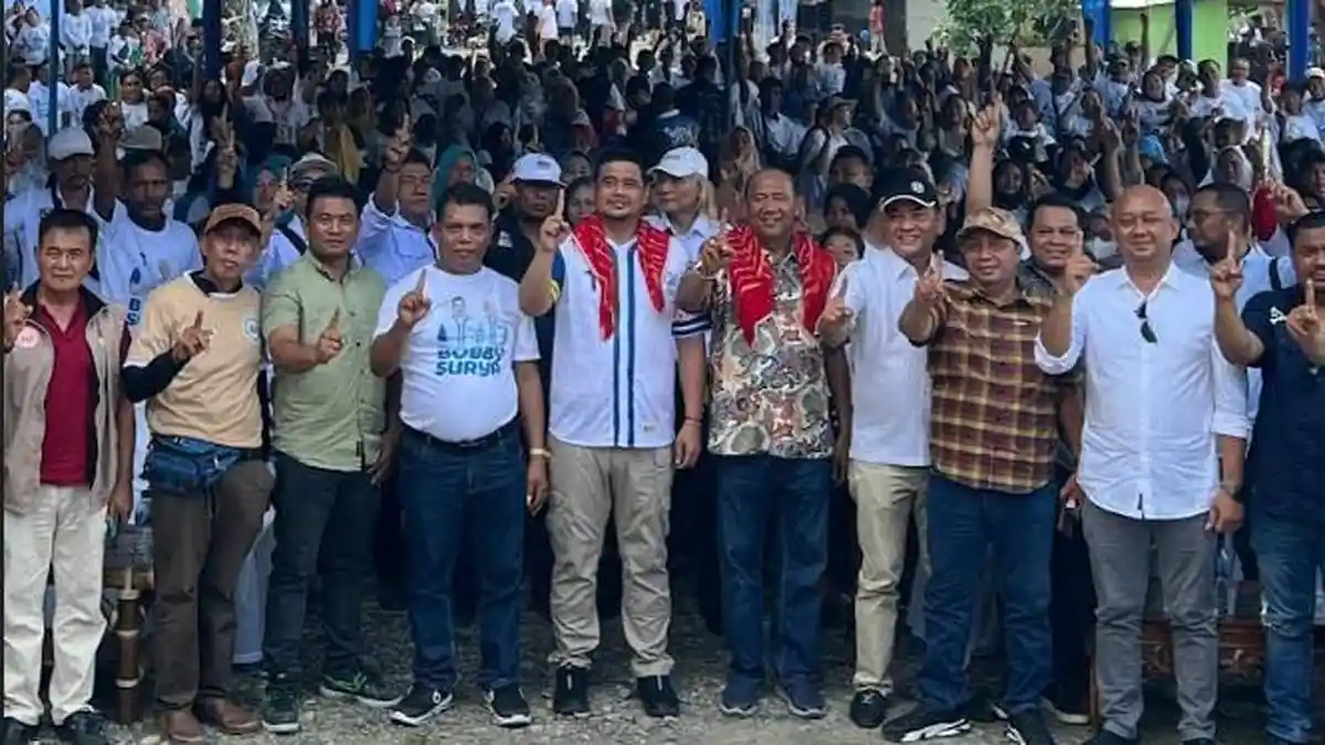 Ribuan Relawan Siap Menangkan Cagub Bobby dan Cabup Syah Afandin di Langkat