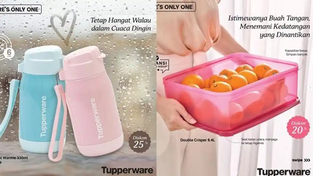 Botol Minum Cantik Diskon 25 Persen, Cek Promo Terbaru Tupperware Bulan ...