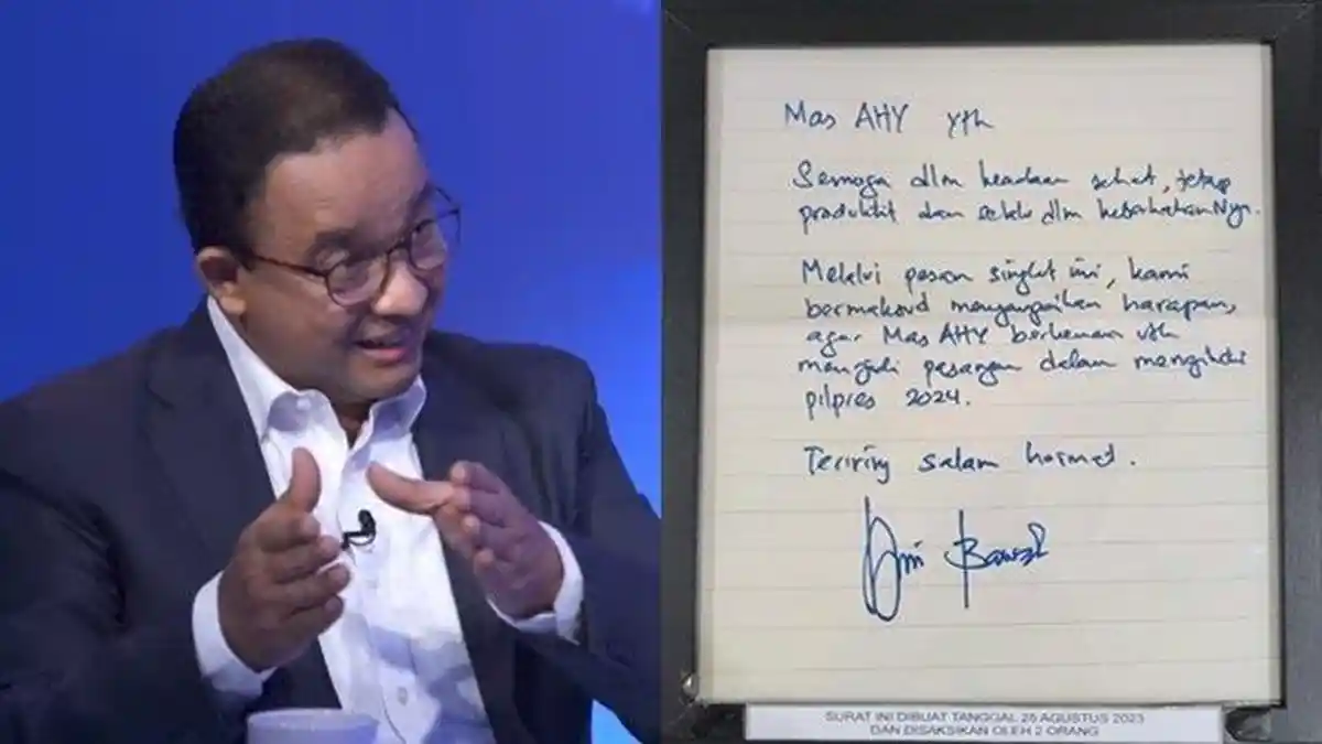 Anies Baswedan Akui Tulis Surat ke AHY Ngajak Cawapres, Ungkap Ada Desakan Demokrat: Ambil Aja Dah