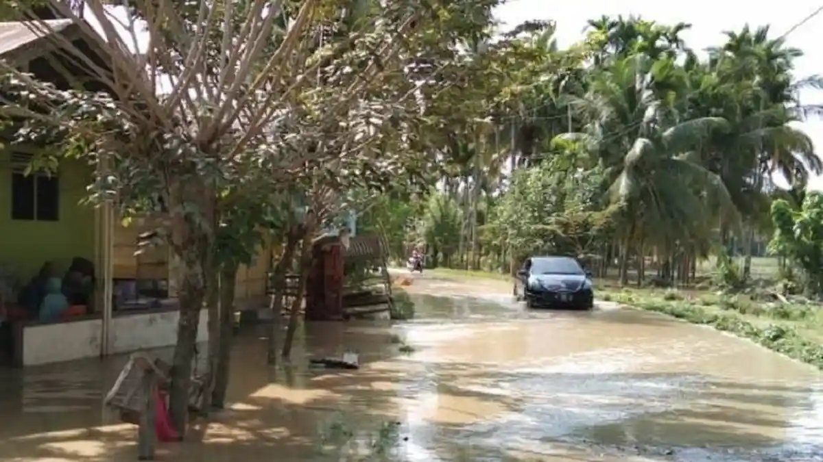 Krueng Keureuto Kembali Meluap, 13 Desa di Matangkuli Aceh Utara Terendam Banjir