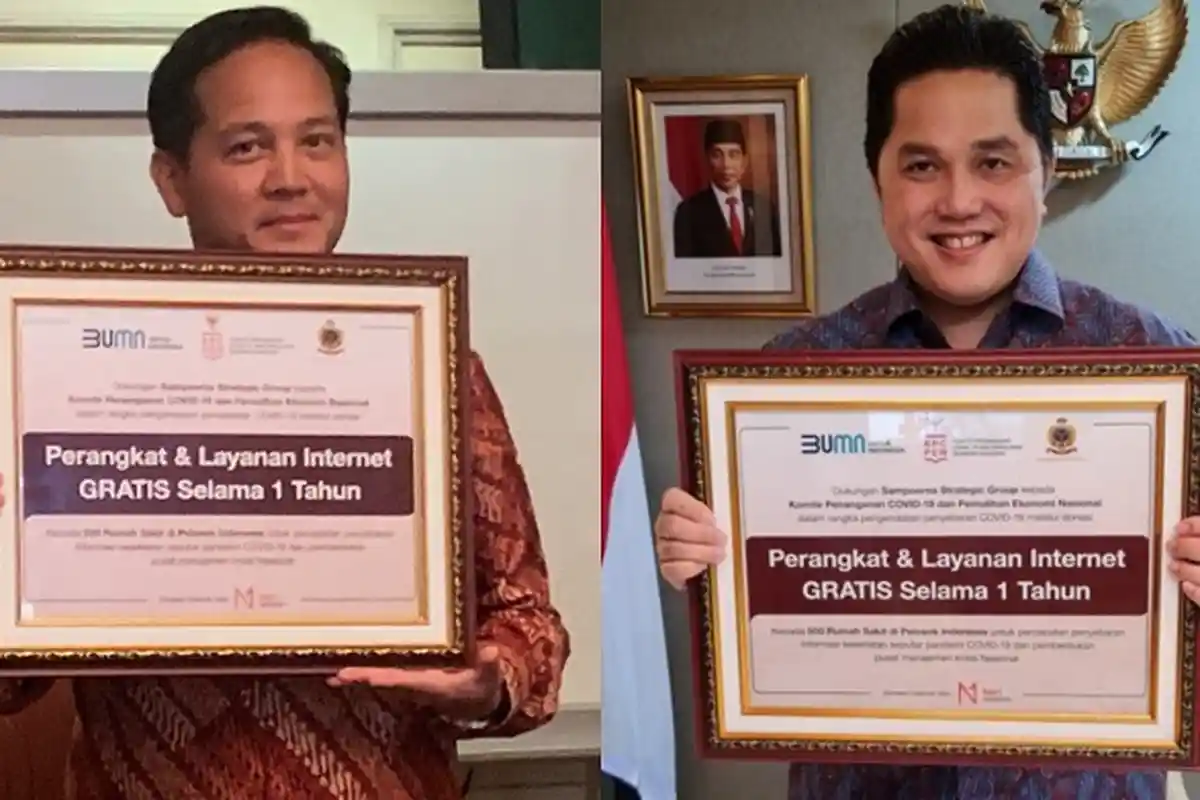 Dukung Percepatan Penanganan Covid-19, Net1 Indonesia Sumbang Perangkat dan Layanan Internet Gratis