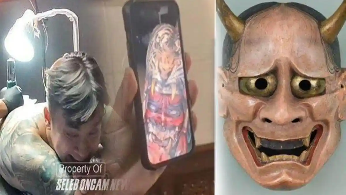 Gambar di Badan Rendy Kjaernett Bukan Setan, Pilih Topeng Hannya Untuk Tutupi Tato Wajah Syahnaz