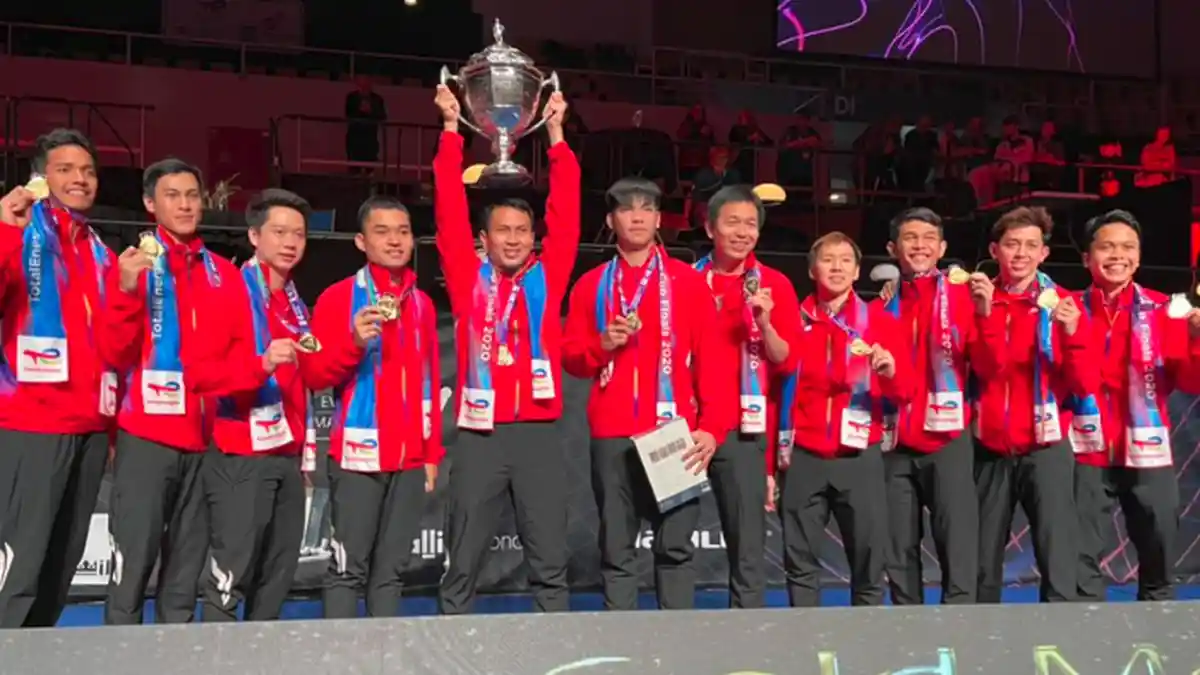 4 Fakta Unik Thomas Cup 2020; Dukungan Bocah, Wasit Cantik, Laga Berdarah dan Tanpa sang Merah Putih
