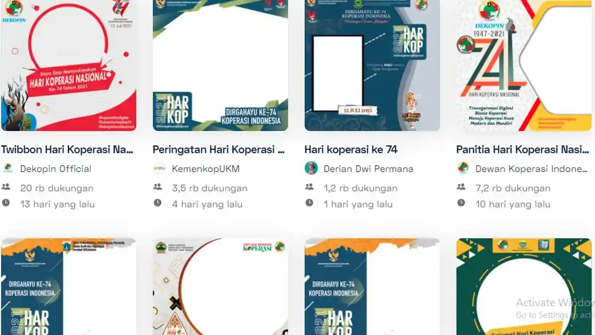 11 Link Twibbon Hari Koperasi Nasional 2021, Pilih Frame Foto di di Twibbonize.com