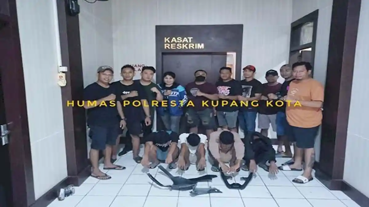 Polisi Bekuk 4 Pelajar Pencuri Sepeda Motor di Kupang