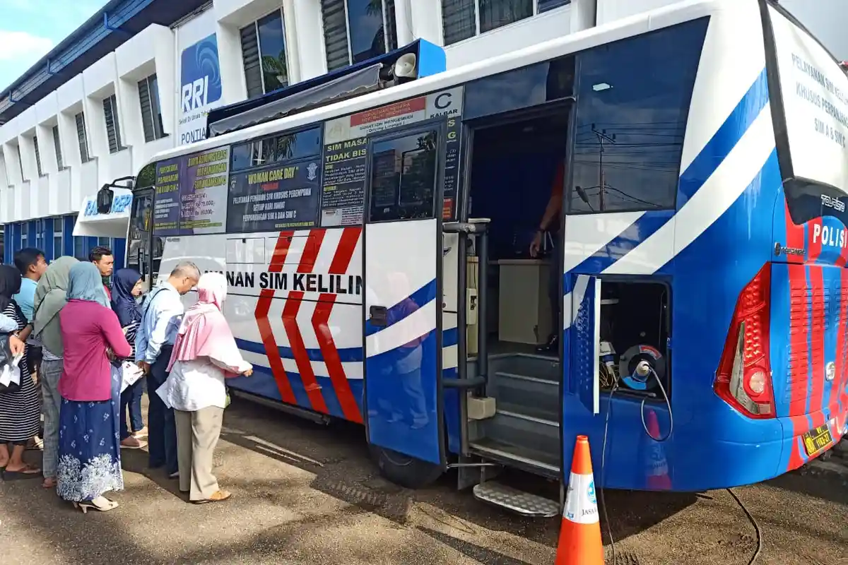 Jadwal  SIM Keliling Pontianak Hari Rabu 7 September 2022, Titik Lokasi Jalan Purnama-Bank BRI