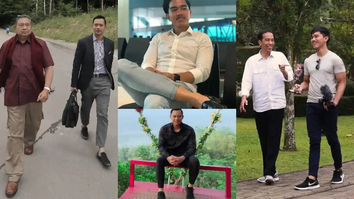 PESONA Putra Jokowi & Anak SBY Bercelana Cingkrang, Kaesang Pangarep vs Agus Yudhoyono, Keren Mana?