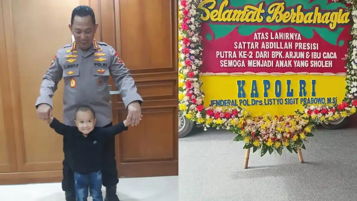 Pertemuan Haru Dua Bocah Bernama Presisi dengan Kapolri: Mengingatkan Program Presisi Untuk Negeri