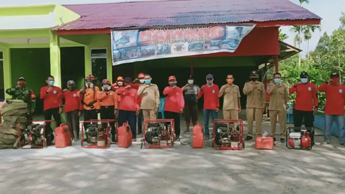 Ancaman Karhutla, Pemdes Rasau Jaya Satu Bentuk Siaga Api