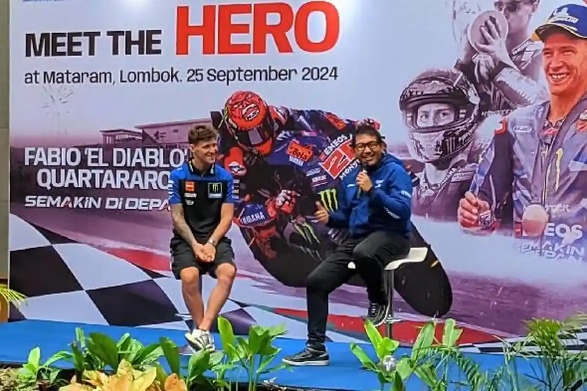 Pembalap Yamaha Quartararo Sebut Lombok Panas, Optimis Bisa Podium di MotoGP Mandalika 2024