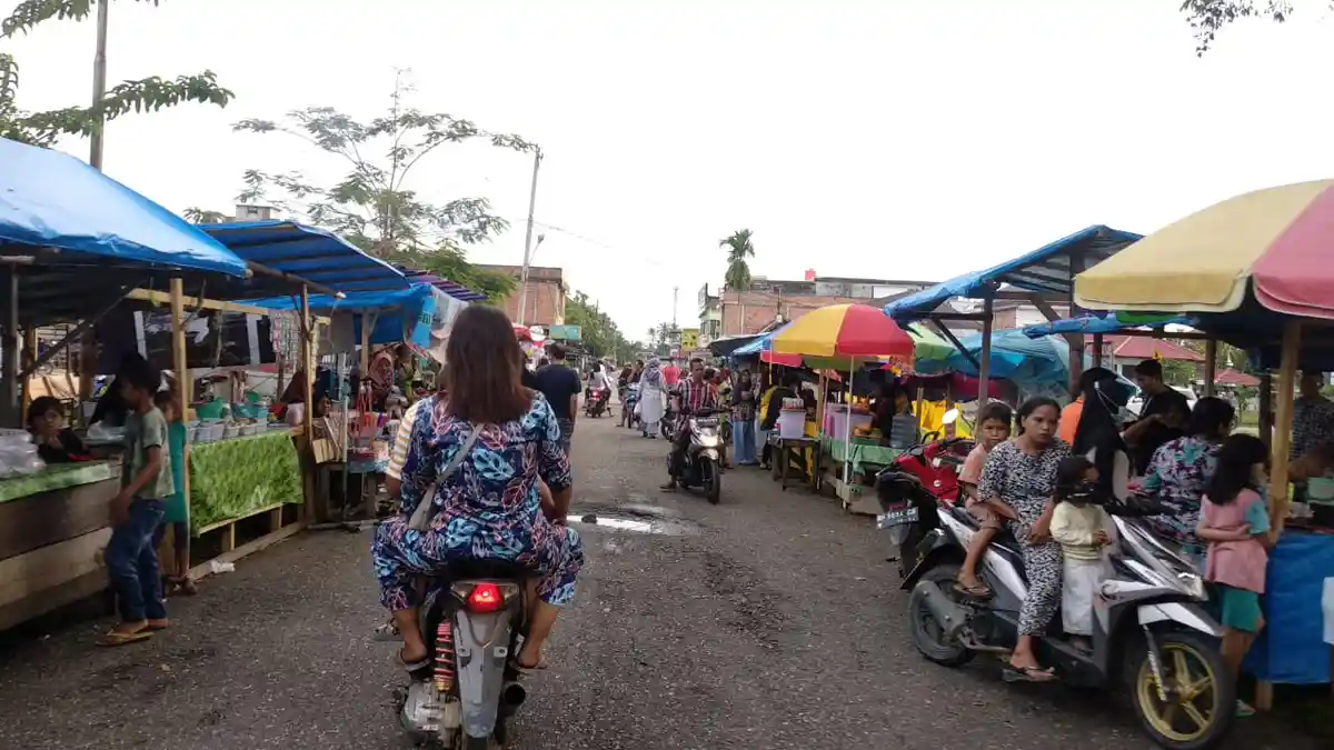 Selain Dibatasi 50 Persen Pengunjung Pasar Beduk di Tebo Juga Diminta Pertekat Prokes