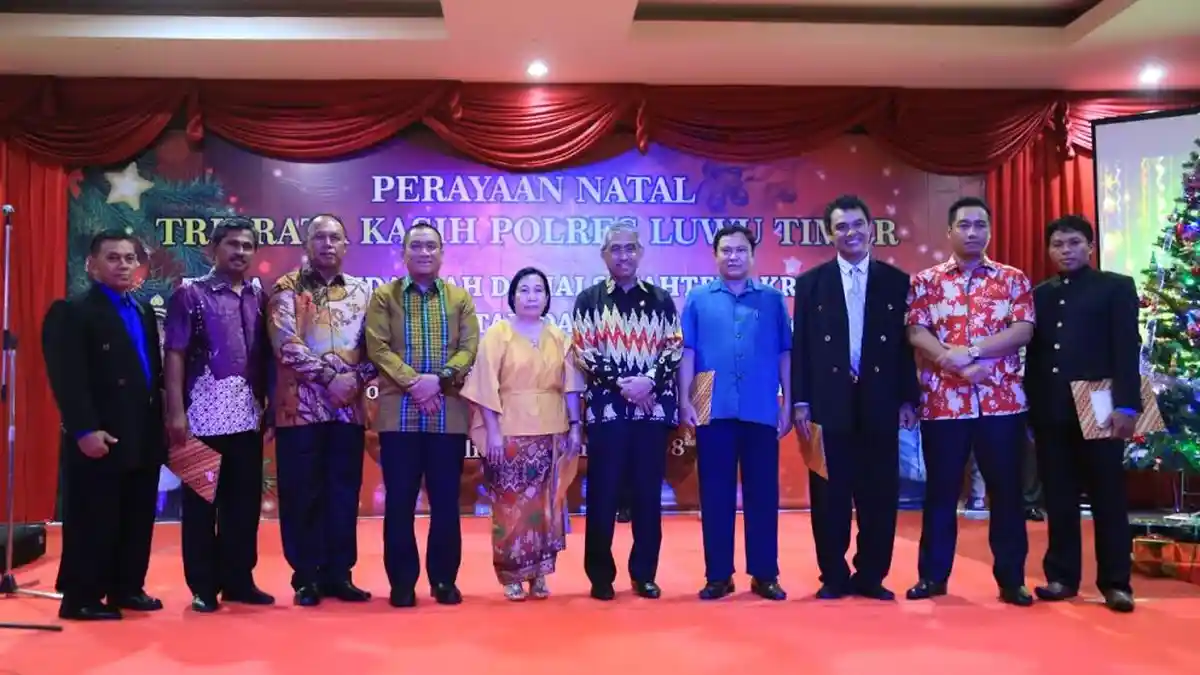 Di Acara Natal, Kapolres Mengaku Bangga Dengan Warga Luwu Timur