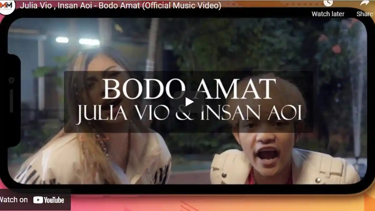 Chord Kunci Gitar Lu Ngomongin Gue,Gue Bodo Amat Julia Vio ft Insan Aoi