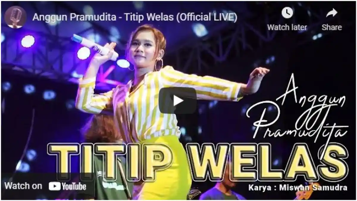 Kunci (Chord) Gitar dan Lirik Lagu Titip Welas - Anggun Pramudita