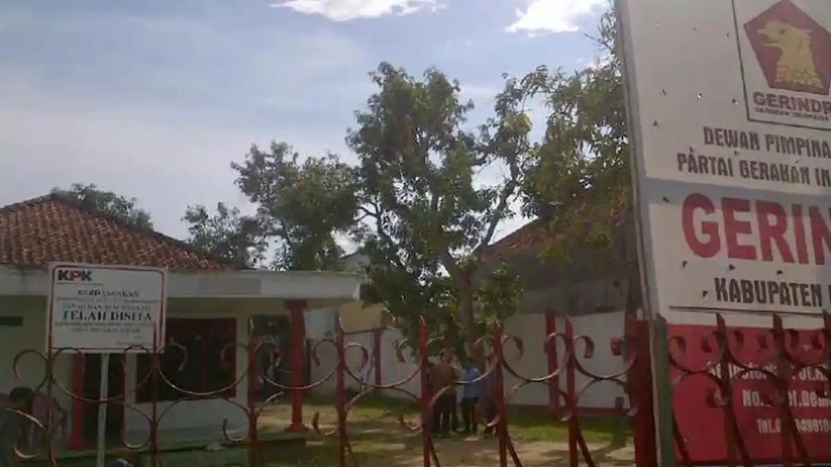 Kantor DPC Partai Gerindra Bangkalan Disita KPK