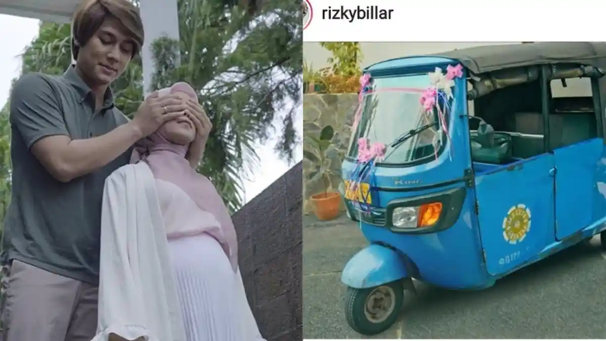 Perut Lesti Makin Besar, Rizky Billar Bikin Lesti Makin Bete, Ngajak Jalan-jalan Naik Bajaj