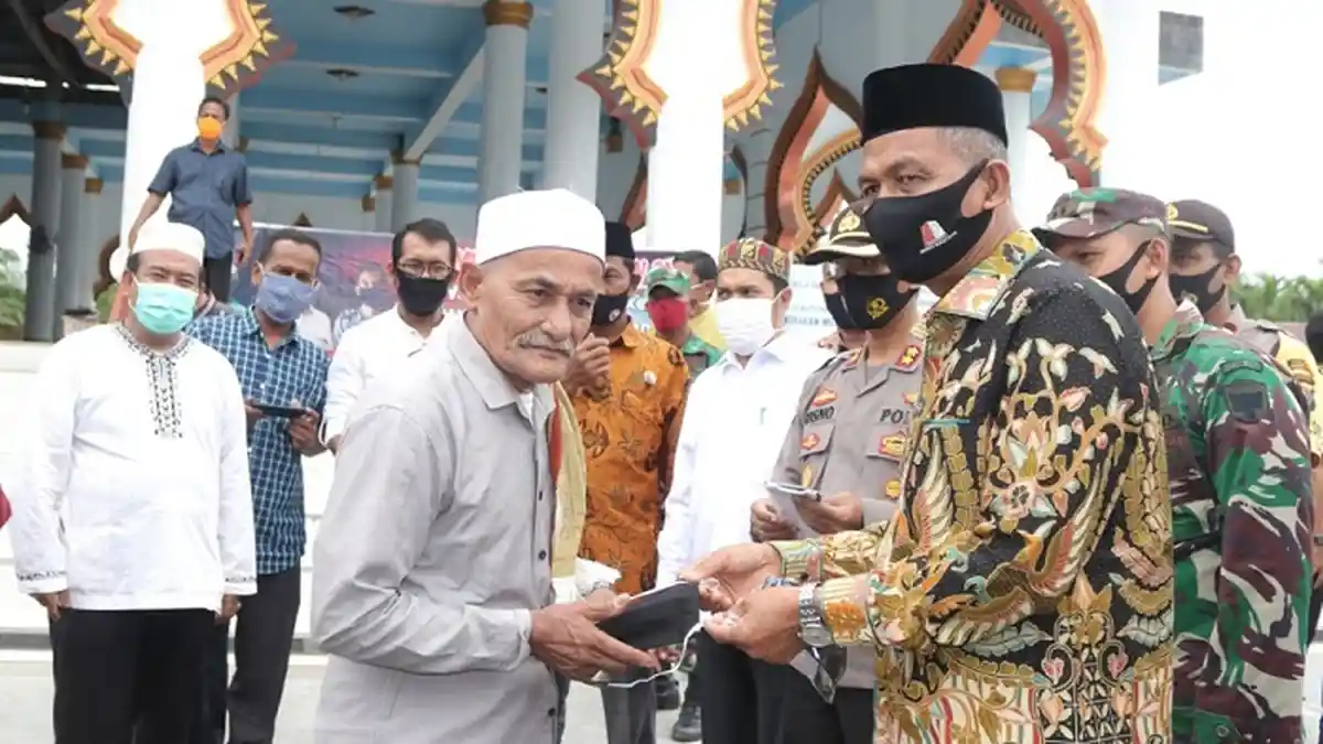 Gebrak Masker Serentak di Nagan Raya, Bupati Harap Kesadaran Warga Memakainya