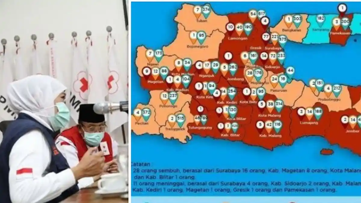 Update Virus Corona di Surabaya & Jatim Hari Ini 5 April 2020: Pasien Covid-19 188, Sembuh 30 Orang