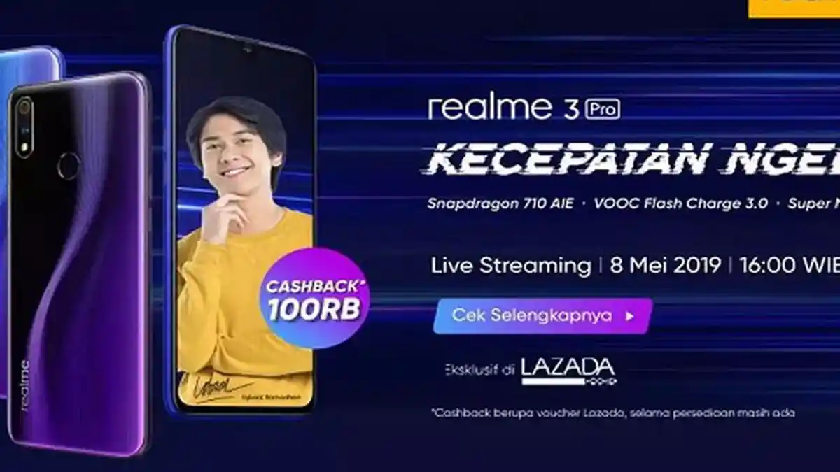 Harga dan Spesifikasi Realme 3 Pro yang Rilis di Indonesia 8 Mei 2019, Kamera & RAM Lebih Tinggi