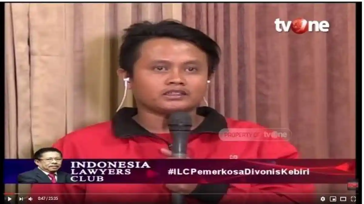 Aris Dikebiri - Kakak Kandung Korban Sebut Keluarga Menolak Hukuman Kebiri saat Hadir di ILC