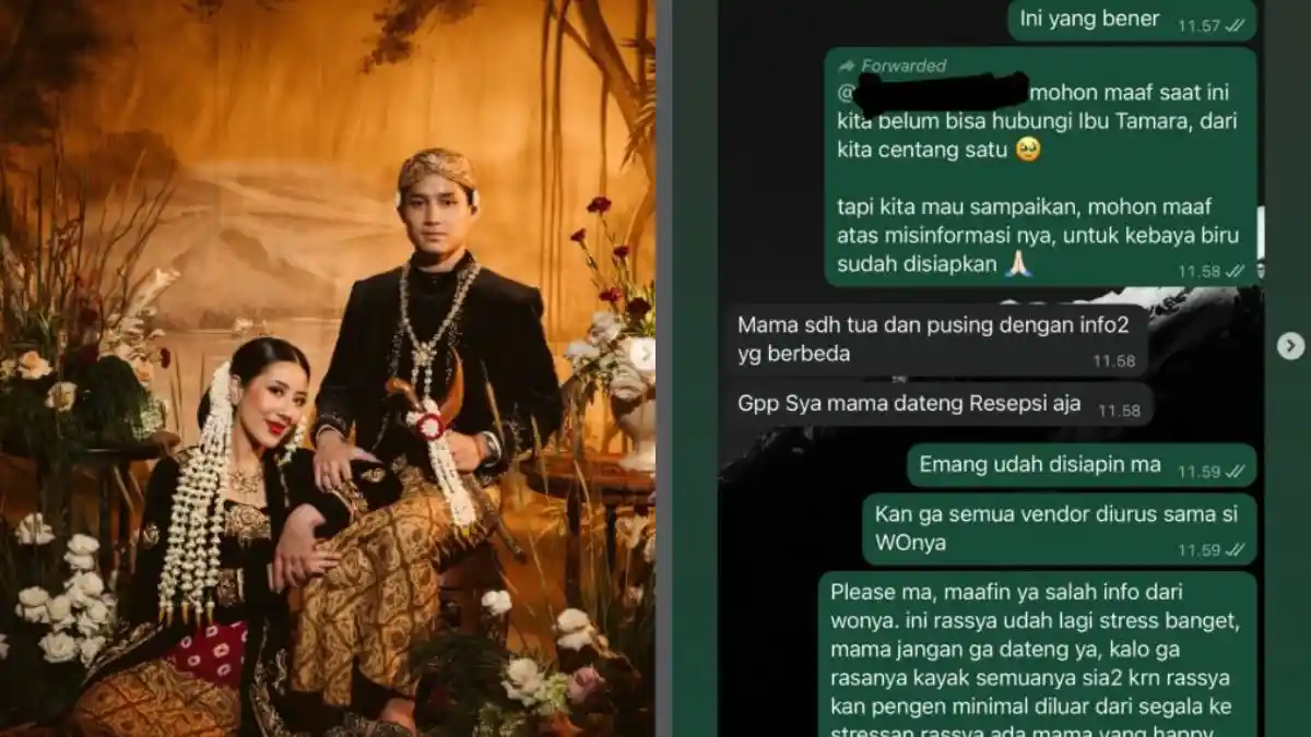 Teuku Rassya Bocorkan Chat Tamara Bleszynski, Ibu Ngambek Seragam Tak Jadi, Pilih Absen saat Akad