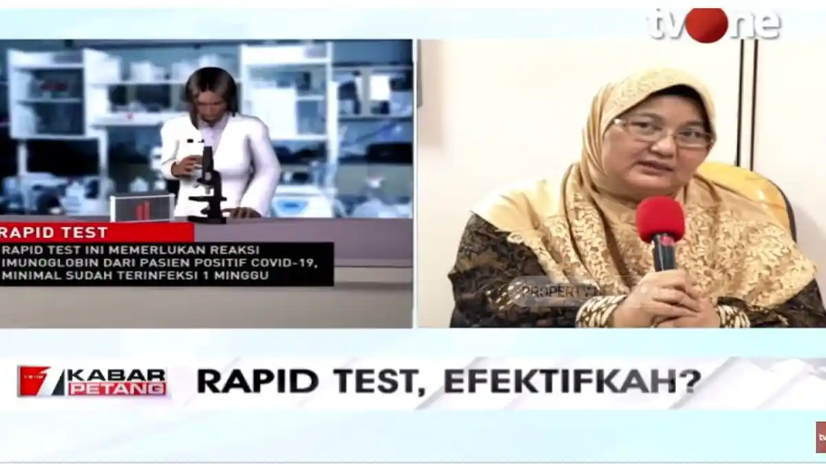 Ditanya Keefektifan Rapid Test Virus Corona, Dokter RSUP Persahabatan: Lihat Dulu Pakai yang Mana