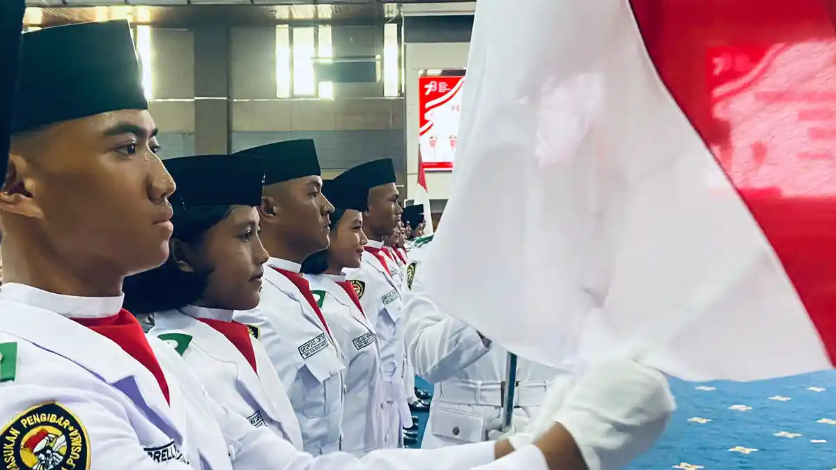 Potret 60 Paskibraka Kota Manado Sulawesi Utara yang Dikukuhkan Andrei Angouw
