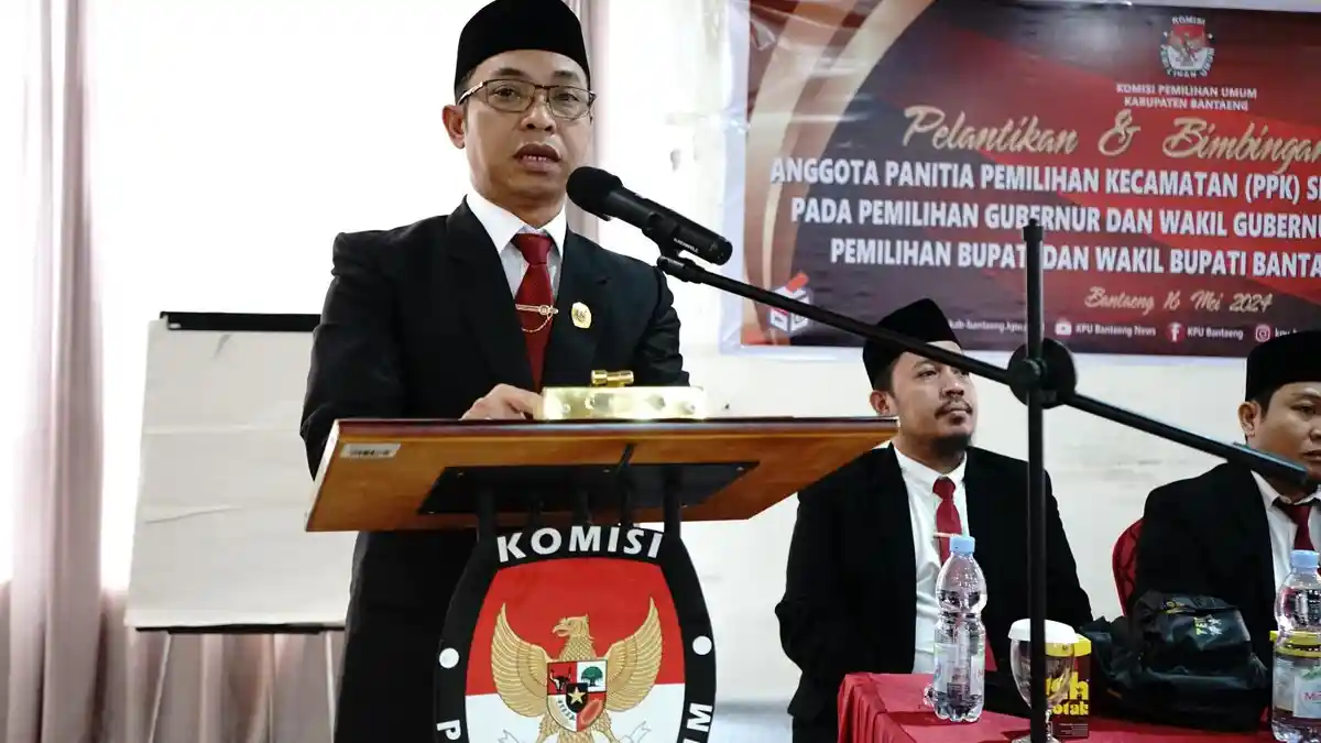 40 Anggota PPK Dilantik di Bantaeng, Ketua KPU: Harus Miliki Integritas